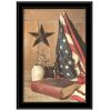 "God and Country" by Billy Jacobs, Ready to Hang Framed Print, Black Frame