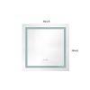 36x36 Inch LED Bathroom Mirror with Frontlit and Backlit, Wall Mounted Vanity Mirror with Smart Touch Button, Anti-Fog, Memory Function, 3 Colors