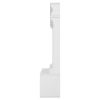 Hall Tree with Top Shelf and Storage Bench, Hallway Shoe Cabinet with Sliding Doors, Coat Rack with 5 Hanging Hooks for Entryways Hallways,White