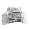 3 Piece Cotton Printed Duvet Cover Set w/ trims