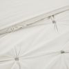 3 Piece Elastic Embroidered Cotton Duvet Cover Set