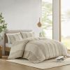 3 Piece Striped Cotton Duvet Cover Set